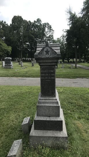 right side of wesley stoney gravestone